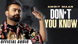 Dont You Know - Amrit Maan