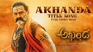 Akhanda Title Song